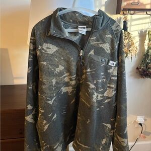 The North Face Olive Green Quarter-Zip Pullover